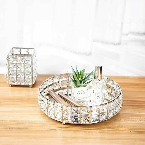 Modern mirrored crystal vanity - crystal,