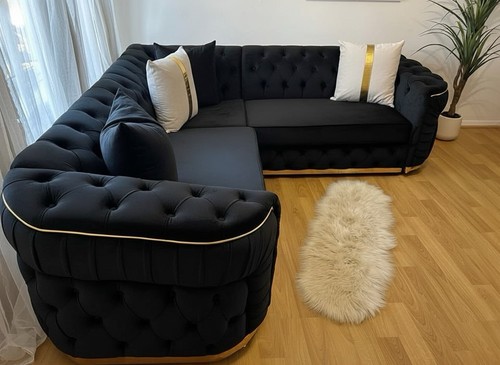 Chesterfield black velvet - chesterfield,