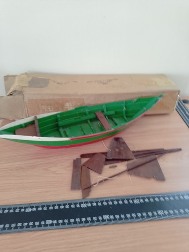 Vintage model boat for - 17",