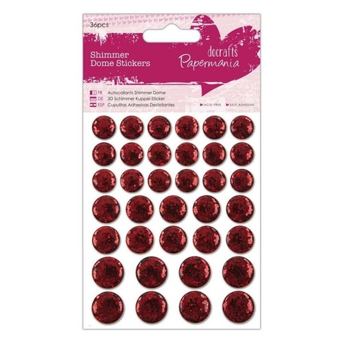 Papermania red shimmer - x,