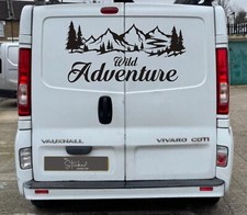 1x Wild Adventure Car/Van Decal Compatible with Vauxhall Vivaro Vinyl Graphic v3
