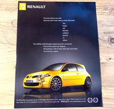 RENAULT MEGANE 230 F1 TEAM R26 - FRAMEABLE WALL ART ORIGINAL CLASSIC CAR ADVERT