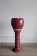 Vintage Marbled Raspberry Pink