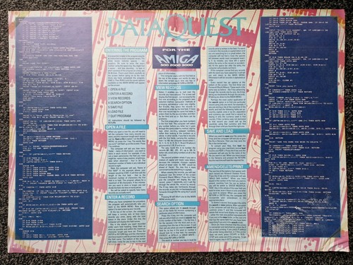 Vintage data quest amiga 500 - quest,