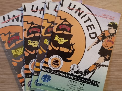 Boston united home programmes - boston,