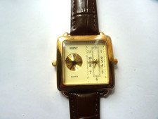 BRENT QUARTZ DOUBLE WATCH FACE ON A SINGLE BASE