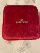 Swarovski small red velvet zip