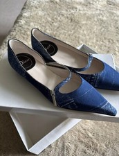 Dior flat denim shoes UK5.5