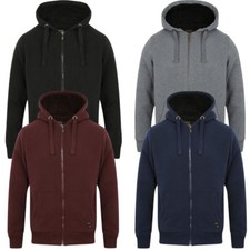 Men's Fleece Hoodie Borg Lined