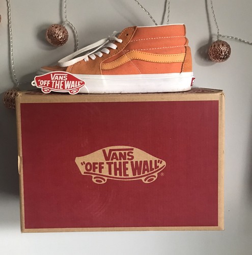 Orange vans sk8 mid - orange, size