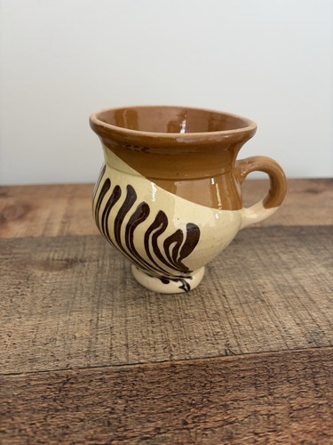 Vintage studio pottery mug - pottery,