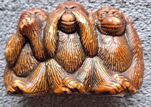 Vintage three wise monkeys - vintage,