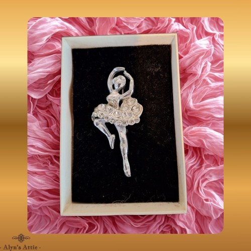 Vintage siver tone diamante - vintage,