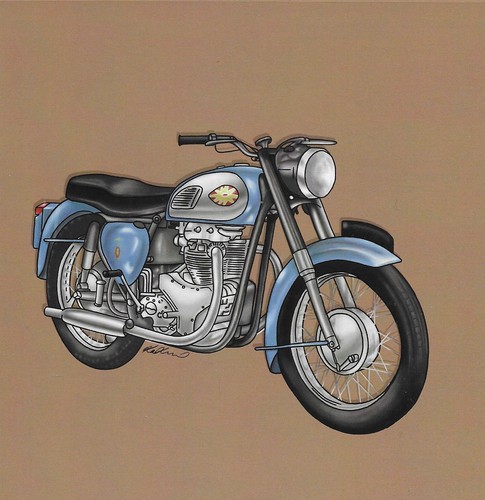 Classic vintage bsa style - a,