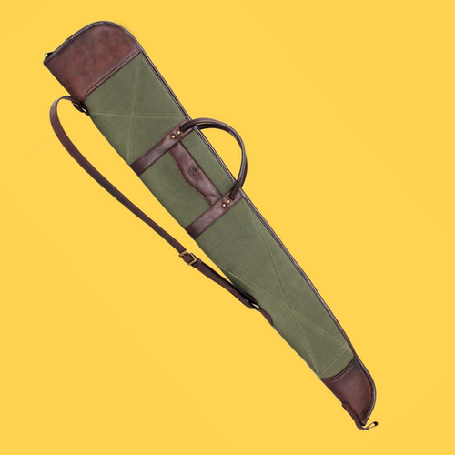 Canvas leather gun slip - canvas, bag
