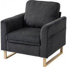 HOMCOM Accent Chair with Metal