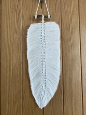 Large Macrame Feather 16x6