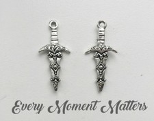Tibetan silver dagger - x,