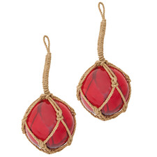 Set of 2 Glass Buoy Replicas