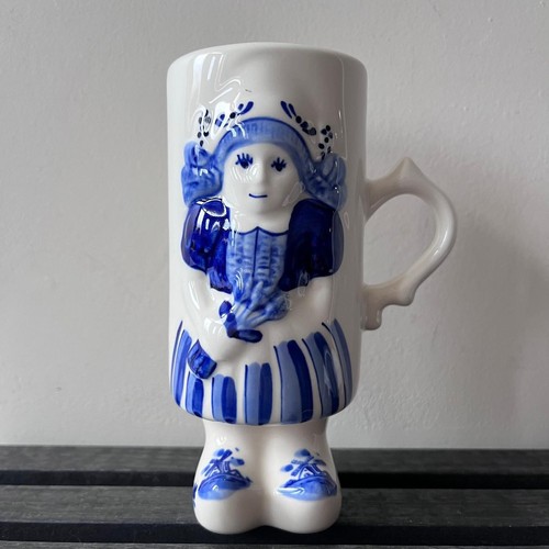 Delft blue dutch - girl, mug