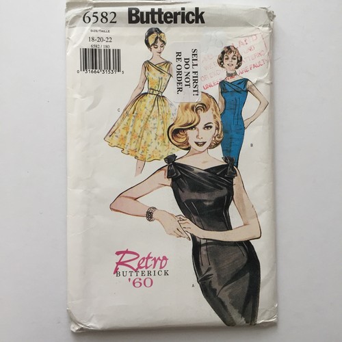 Butterick 6582 retro vintage - butterick,