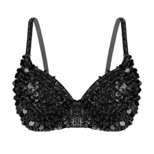  Women's Sequin Bra Sparkle