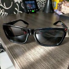 Men’s black Prada polarised Sunglasses  SPR01P RRP £165 NEW