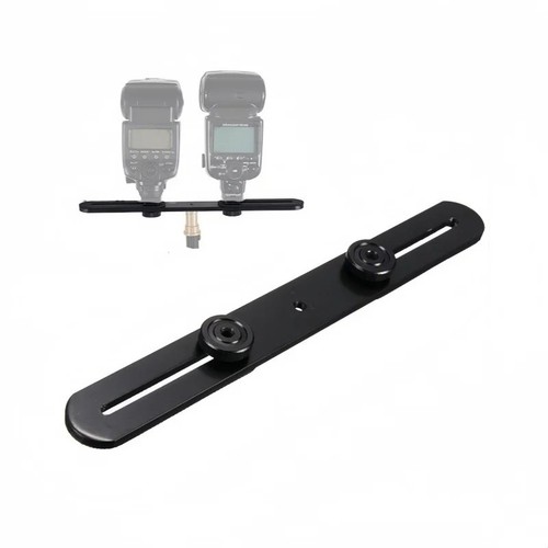 Dual flash bracket hot shoe - dual,