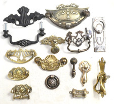 Bundle Antique Brass Drop Handle Baroque Cabinet Pull Handles