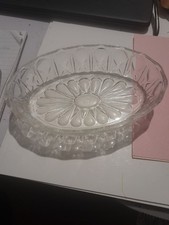 Vintage Clear Glass Serving