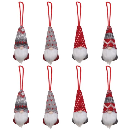 8pcs xmas gnome plush - xmas,