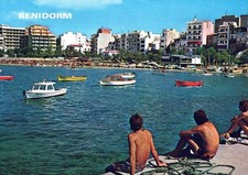 Postcard BENIDORM ATSFLR Boat Watercraft Summer Recreation Leisure Coast AA15189