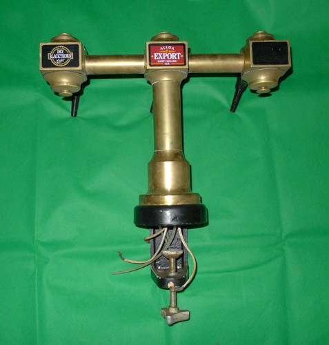 Brass twin beer pump - , alba