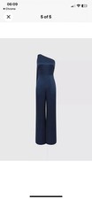 Reiss Lucinda Navy Jumpsuit Size 10 New with Tags