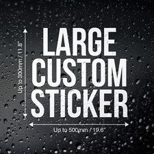 Custom Vinyl Stickers LARGE Size - Personalised Business Car Van Window Graphic