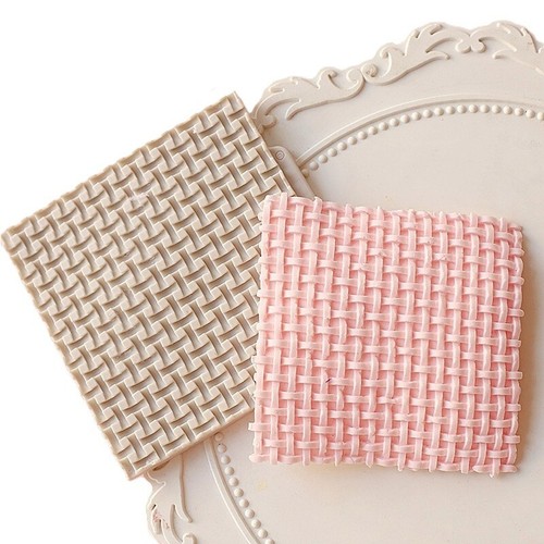 Bamboo basket silicone fondant - silicone,