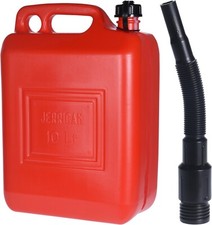 10 Litre Red Plastic Jerry Can