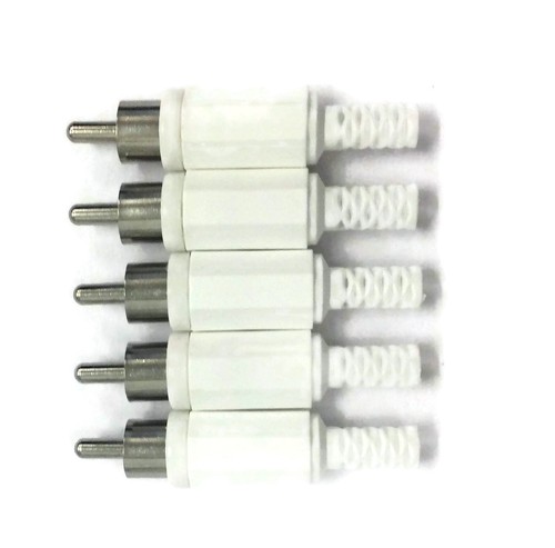 White phono rca - white,