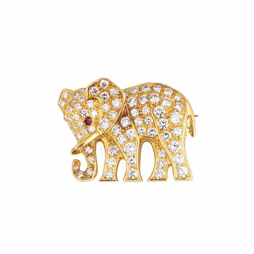 Cartier diamond elephant - cartier,