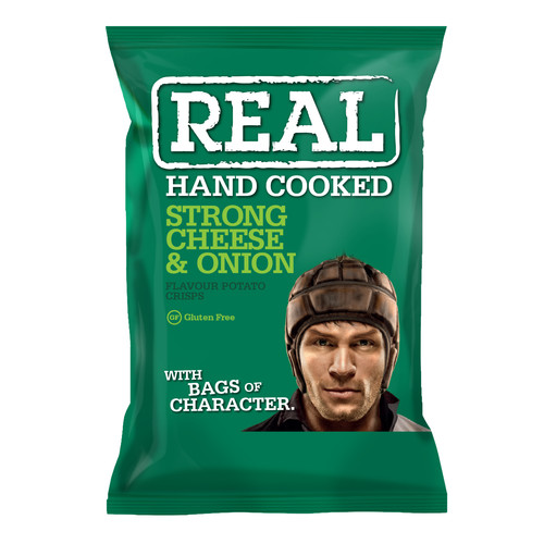 Real crisps cheese and - real,