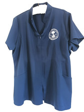 Salonwear Neal's Yard Branded Navy Beauty Therapist Tunic UK 24