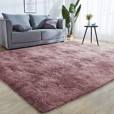 Fluffy Rugs Anti-Slip Large Shaggy Rug Super Soft Mat Living Room Bedroom Carpet