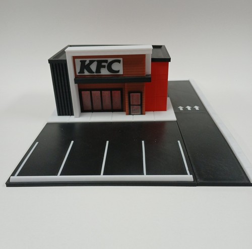 Scale kfc restaurant 3d - 1:64,