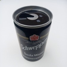 RARE Vintage 1989 SCHWEPPES Soda Water Drinks Mini Can 150ml Empty Collector VGC