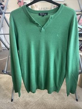 Red Herring Green Jumper Size Large