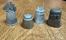 Silver Coloured Thimbles Old