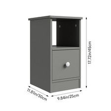 1/2 Drawers Bedside Table