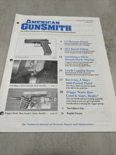 American gunsmith august 2011 - gunsmith,