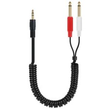 3.5mm 1/8" TRS to Dual 6.35mm