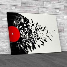 Music Vinyl Record Spin Canvas
